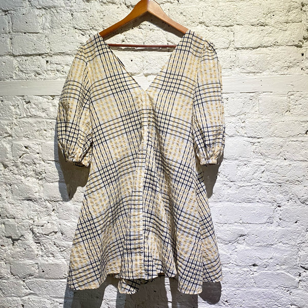 GANNI CHECK SUMMER DRESS
