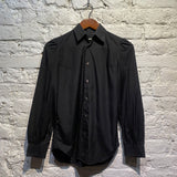 JUNYA WATANABE BLACK COTTON LONG SLEEVE SHIRT