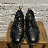 ENGINEERED GARMENTS x DR MARTENS ASYMMETRICAL BLACK LEATHER SHOES