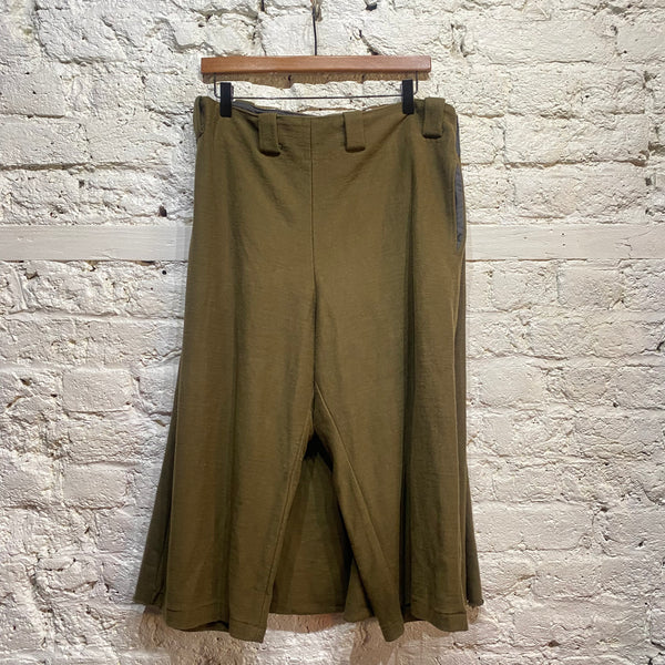 YOHJI YAMAMOTO Y’S KHAKI KILT BACK SHORTS