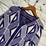 DIOR PURPLE/WHITE FLEECE ZIP JACKET