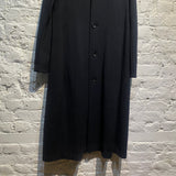 YOHJI YAMAMOTO Y’S WOMENS BLACK OVERCOAT