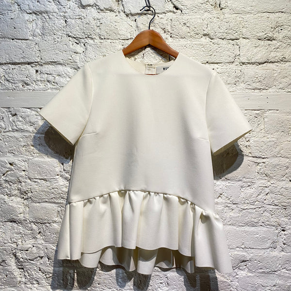 MSGM WHITE TOP