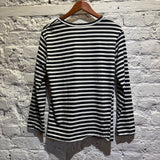 COMME DES GARCONS PLAY BLK/WHT STRIPE L/S T SHIRT