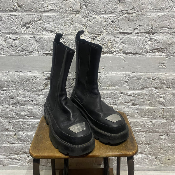 MISBHV
BLACK STEEL CAP TOE BOOTS
