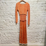 CHRISTOPHER ESBER
ORANGE MELANGE KNIT DRESS