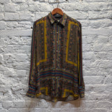 J'AI MAL A LA TETE PRINT AND STRIPE SHIRT