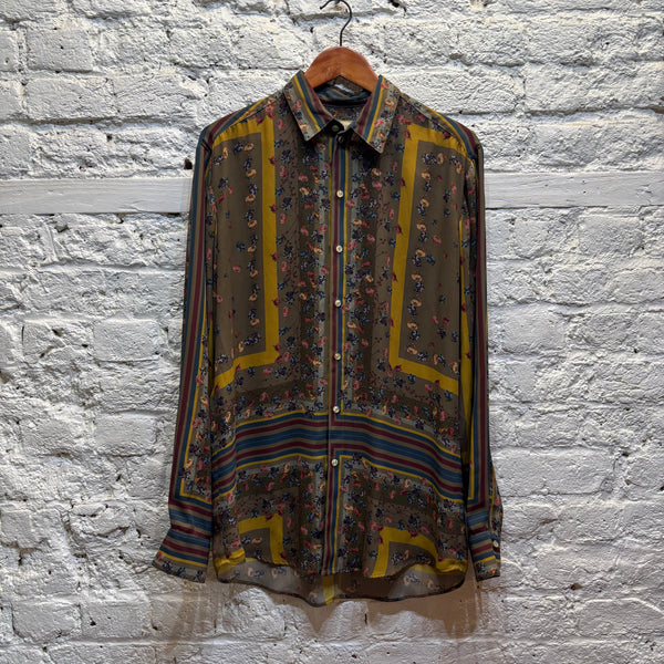J'AI MAL A LA TETE PRINT AND STRIPE SHIRT