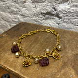 UNGARO	PEARL & ROSE NECKLACE