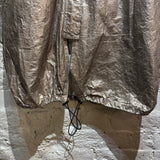 STUSSY VERA HOODED METALLIC OVERCOAT