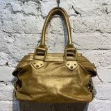 PAUL SMITH METALLIC GOLD LEATHER BAG