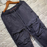 ENTIRE STUDIOS BLUE JERSEY CARGO TROUSERS