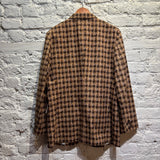 COMME DES GARÇONS HOMME PLUS BROWN/TAN HOUNDSTOOTH WOOL SUIT