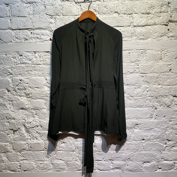 MARNI DARK GREEN WRAP JACKET