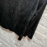 VERSACE COLLECTION 
BLACK VELVET MOIRÉ JACKET