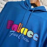 PALACE TEAL BLUE “FUN CREW” HOODIE