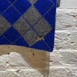 DAMSON MADDER	DIAMOND CHECK SCARF