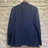 LANVIN	NAVY BLUE 2 BUTTON SUIT ITA 52