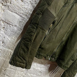 DIESEL OLIVE GREEN LEATHER JACKET