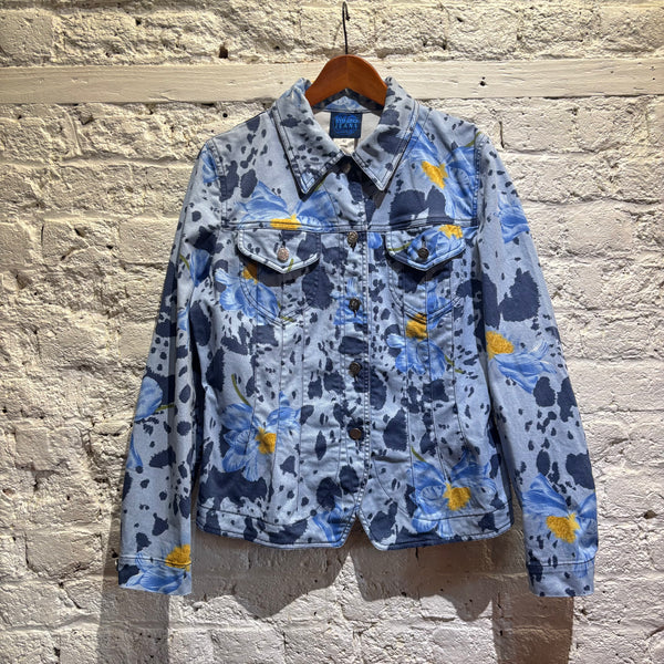 KENZO	JEANS FLORAL PRINT WOMENS WESTERN JACKET