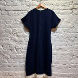 COMME DES GARCONS 	NAVY KNIT DRESS AD 2014