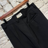NULLUS BLACK WIDE LEG TROUSERS
