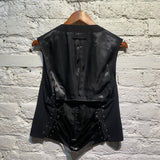 JEAN PAUL GAULTIER HOMME
VINTAGE MIDNIGHT PINSTRIPED WAISTCOAT