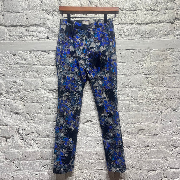 ERDEM
BLACK/BLUE PRINT TROUSERS