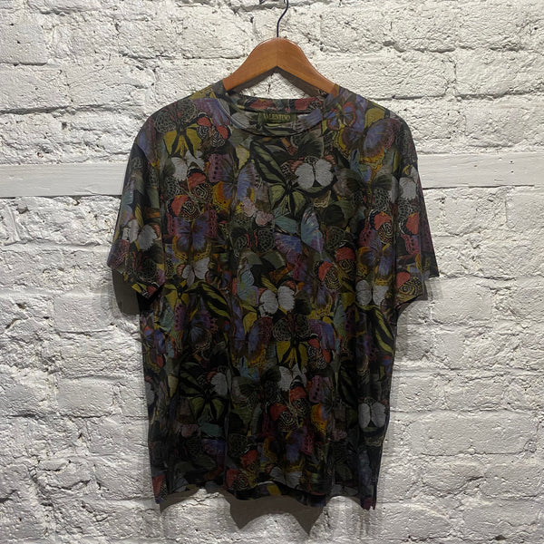 VALENTINO BUTTERFLY PRINT T-SHIRT