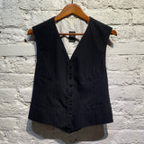 JEAN PAUL GAULTIER HOMME
VINTAGE MIDNIGHT PINSTRIPED WAISTCOAT