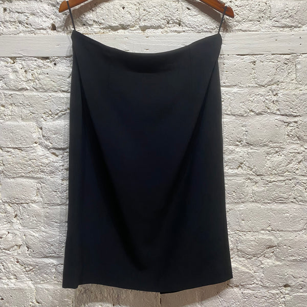 ALEXANDER MCQUEEN
BLACK SILK PENCIL SKIRT