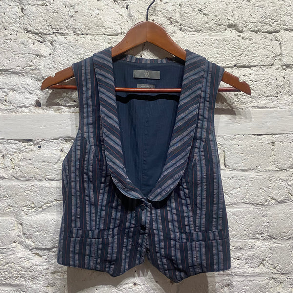 ALEXANDER MCQUEEN 
MCQ  WOMENS STRIPED WAISTCOAT