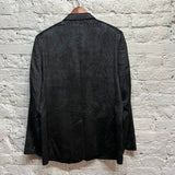 VERSACE COLLECTION 
BLACK VELVET MOIRÉ JACKET