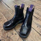 EYTYS BLACK LEATHER BOOTS