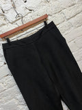 GIVENCHY 
BLACK WOOL CROP TROUSERS