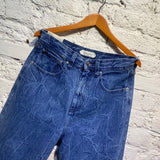 NAMCHEKO “BYRA” JEANS WITH DARK BROWN COTTOM HEMS
