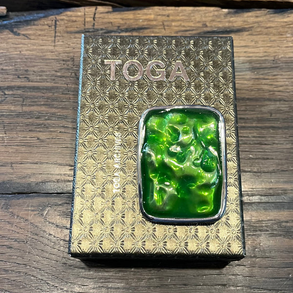TOGA ARCHIVES GREEN BROOCH