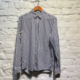 HUGO BOSS NAVY/WHITE STRIPE SHIRT