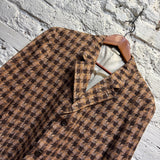COMME DES GARÇONS HOMME PLUS BROWN/TAN HOUNDSTOOTH WOOL SUIT