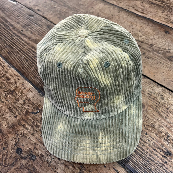 BRAINDEAD GREEN CORDUROY CAP