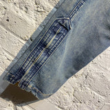 JUNYA WATANABE WASHED DENIM JEANS WITH ZIPS