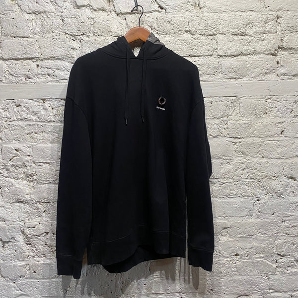 RAF SIMONS X FRED PERRY BLACK HOODIE