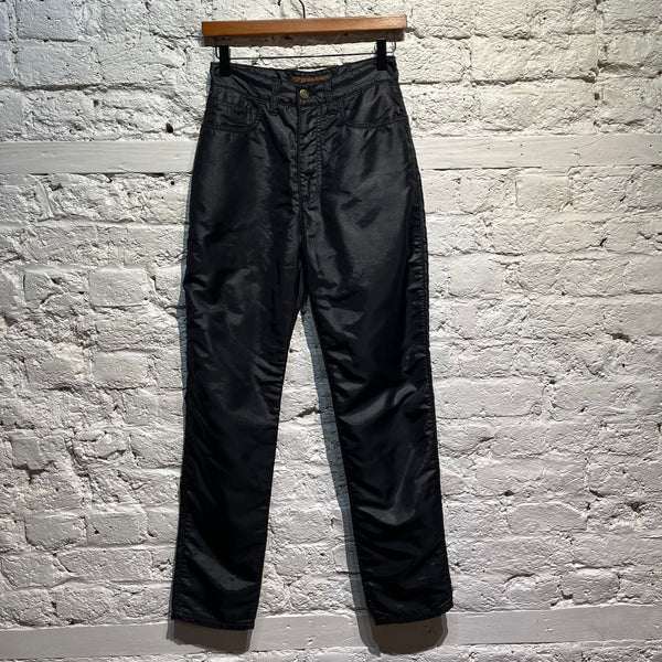 KATHERINE HAMNETT VINTAGE SATIN NYLON JEANS