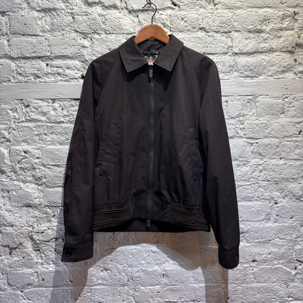 BURBERRY HIGHGROVE COLLECTION BROWN BOMBER JACKET