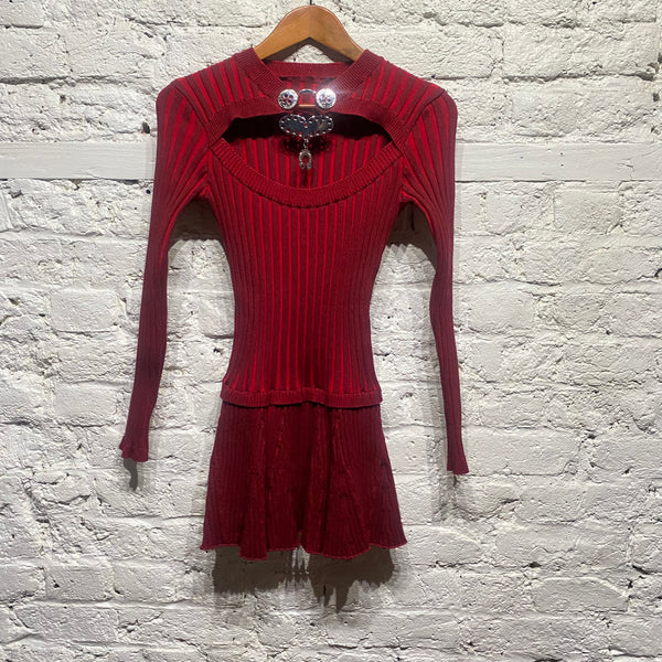 CHOPOVA LOWENA 
RED MINI DRESS