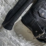 ACNE STUDIOS 
BLACK LEATHER JACKET