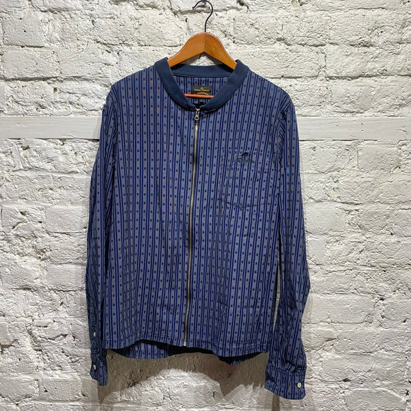 VIVIENNE WESTWOOD ANGLOMANIA COTTON ZIP SHIRT