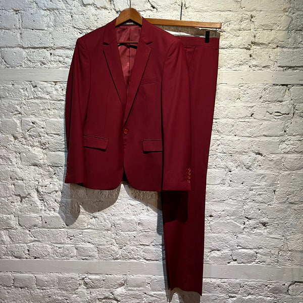 KENZO HOMME RED WOOL SUPER 200’s SUIT