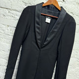 CHANEL VINTAGE BLACK FROCK COAT