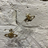 VIVIENNE WESTWOOD 
GOLD ORB EARRINGS